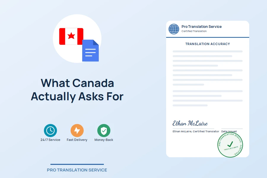 What Canada Actually Asks For