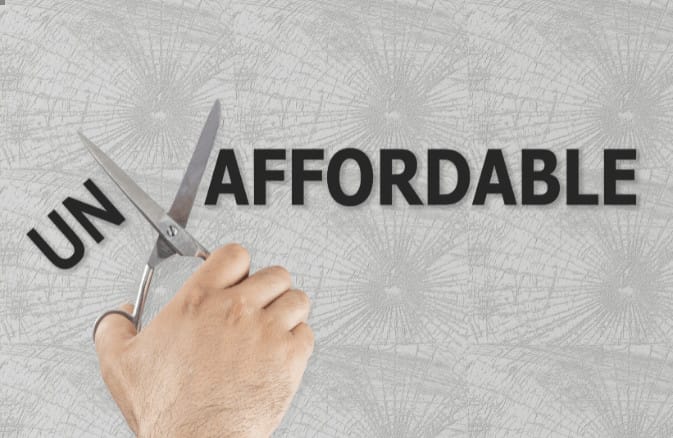 affordable pricing with a scissor