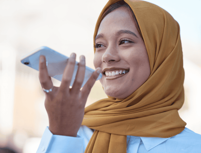 woman calling on her phone